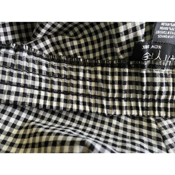 Attyre New York Seersucker Black and White Checkered Pants Sz8 - Picture 16 of 16